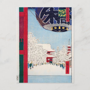 Carte Postale Temple Kinryuzan à Asakusa par Hiroshige