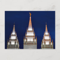 Temple mormon de Salt Lake LDS la nuit