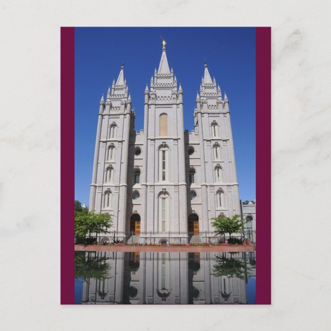 Carte Postale Temple Mormon (LDS) à Salt Lake City, Utah (Devant)
