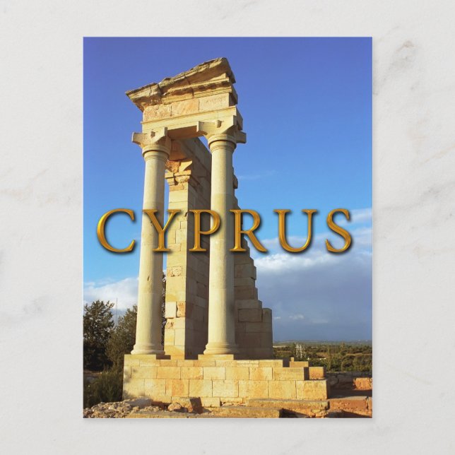 Carte Postale Temple romain d'Apollon Chypre (Devant)