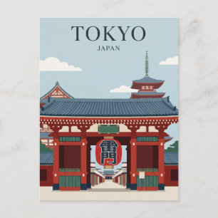 Carte Postale Temple Senso-ji Japon