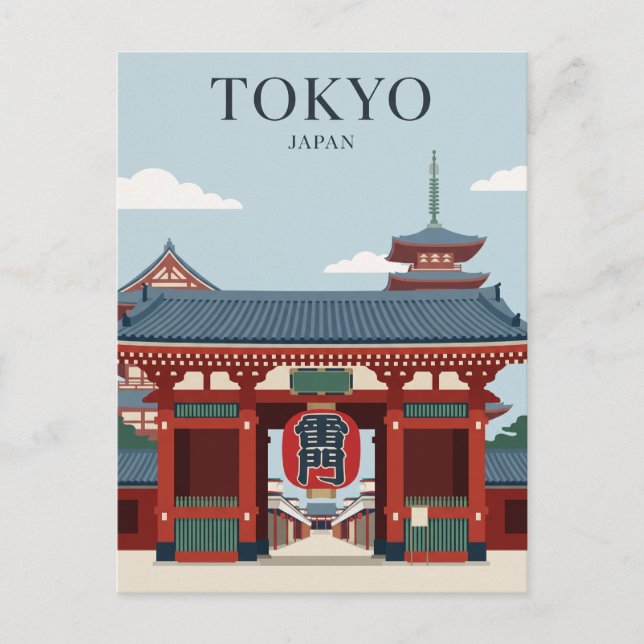 Carte Postale Temple Senso-ji Japon (Devant)