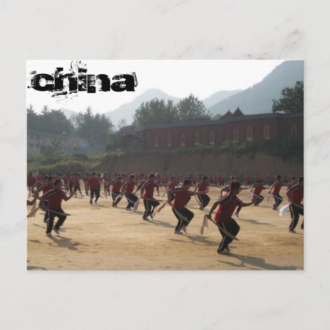 Carte Postale Temple Shaolin (Devant)