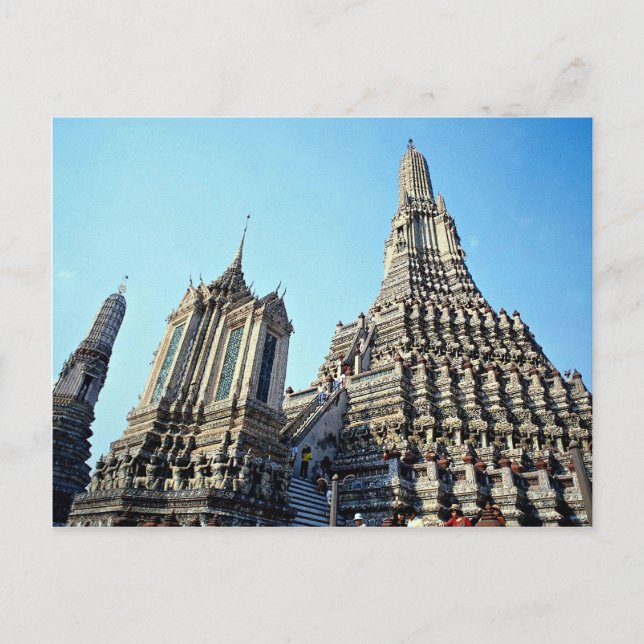 Carte Postale Temple thaï à Bangkok, Thaïlande (Devant)