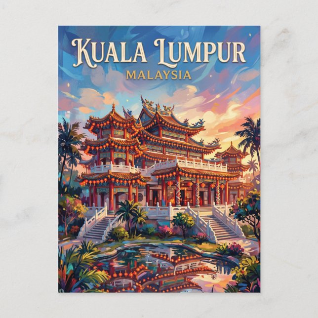 Carte Postale Temple Thean Hou Malaisie (Devant)