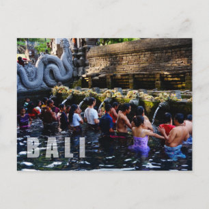 Carte Postale Temple Tirta Empul à Bali, Indonésie