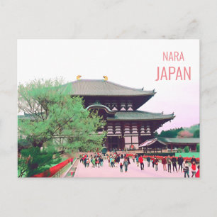 Carte Postale Temple Todai-ji Nara temple shire voyage japonais