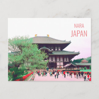 Carte Postale Temple Todai-ji Nara temple shire voyage japonais