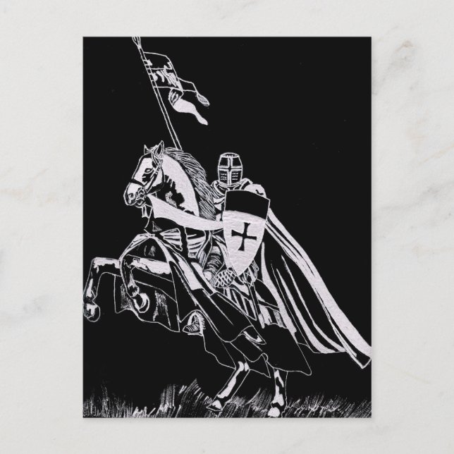 Carte Postale Templier de Chevalier (Devant)