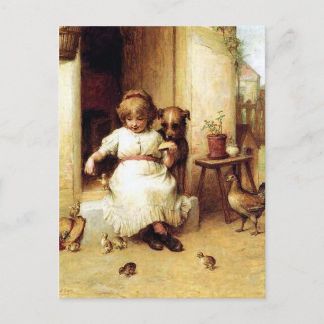 Carte Postale "Temps d'alimentation" (Devant)