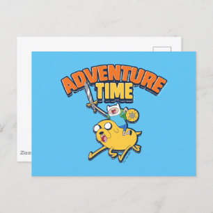Carte Postale Temps d'aventure   Finn Riding Jake