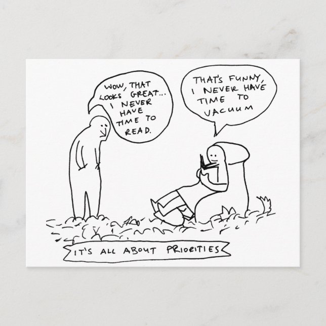 Carte Postale Temps De Lecture (Devant)