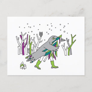 Carte Postale Temps de neige