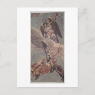 Carte Postale Temps et Fame, de la sacristie (fresque)