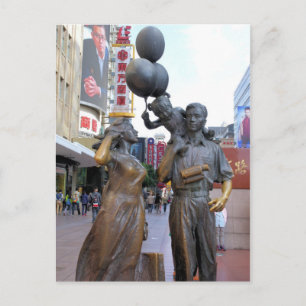 Carte Postale Temps famille - Nanjing Road - Shanghai, Chine