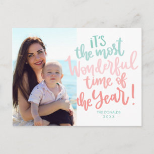 Carte Postale Temps le plus merveilleux de l'année   Blue HOLIDA