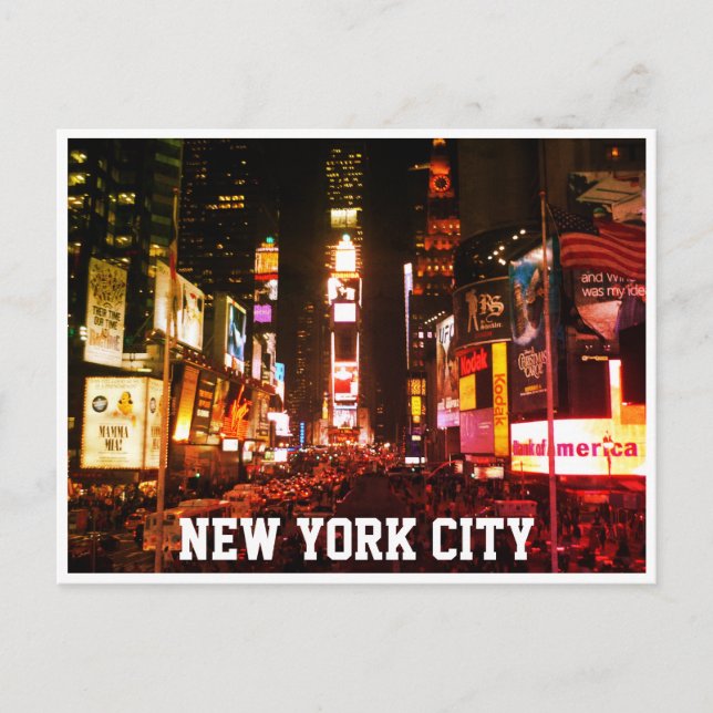 Carte Postale temps lumières carré (Devant)