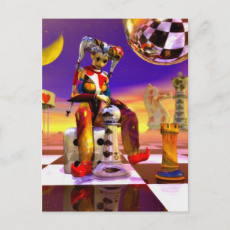 Carte Postale Temps surréel par l'art métaphysique Lenny