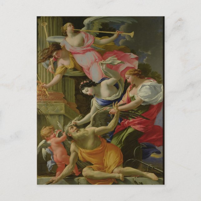 Carte Postale Temps vanté par l'amour, Vénus et l'Espoir (Devant)