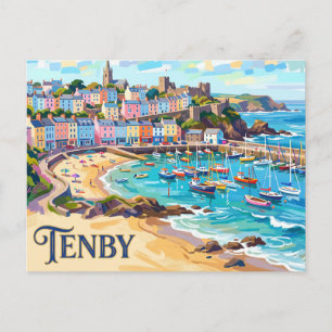 Carte Postale Tenby au Pays de Galles