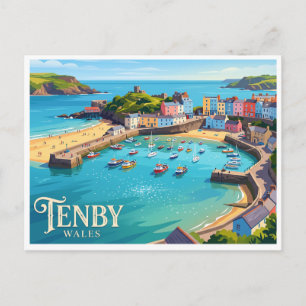 Carte Postale Tenby Harbour Royaume-Uni
