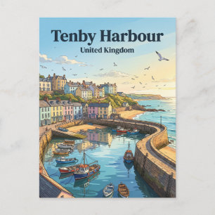 Carte Postale Tenby Royaume-Uni