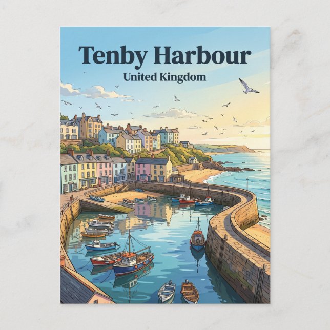 Carte Postale Tenby Royaume-Uni (Devant)