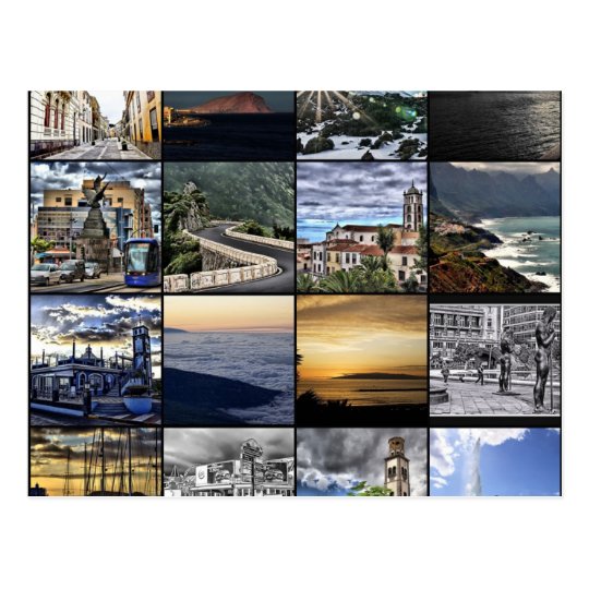 Carte Postale Tenerife Collage, Canary Islands