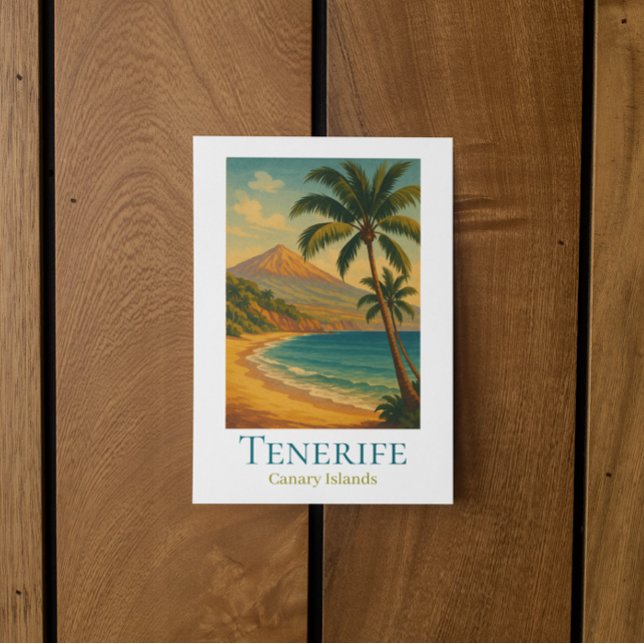 Carte Postale Tenerife Îles Canaries Mont Teide Île Espagnole (Tenerife Canary Islands Mount Teide Spanish Island Postcard)