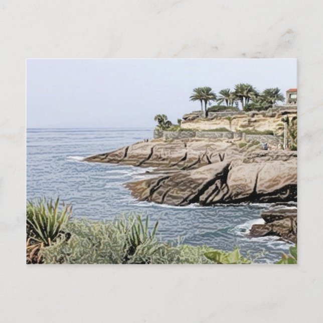 Carte Postale Tenerife,peint (Devant)