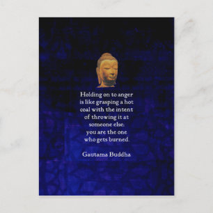 Carte Postale Tenir À La Colère Citation De Bouddha Inspirationn