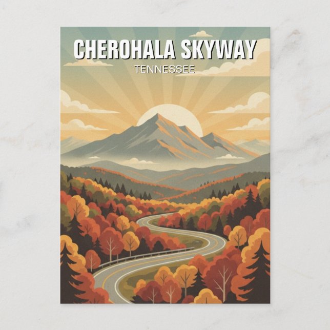 Carte Postale Tennessee Cherohala Skyway Souvenir (Devant)