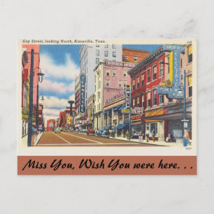 Carte Postale Tennessee, Gay Street, Knoxville