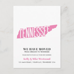 Carte Postale TENNESSEE Nous avons déplacé Nouvelle adresse Nouv