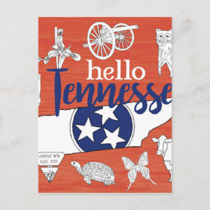 Carte Postale Tennessee State Symbols Volunteer State Images