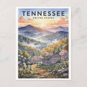 Carte Postale Tennessee USA Voyage Rétro