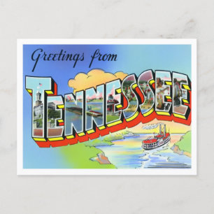 Carte postale Tennessee Vintage Big Letters