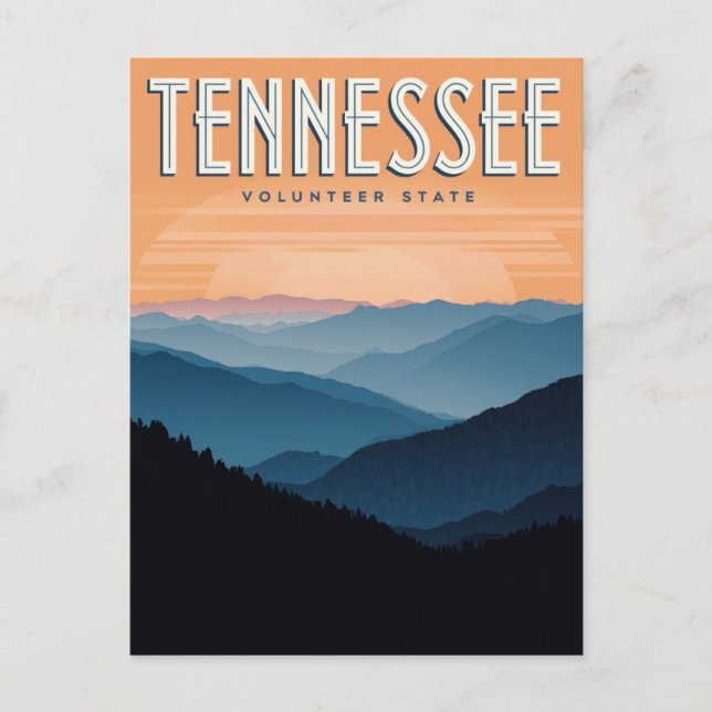 Carte Postale Tennessee Volunteer State (Devant)