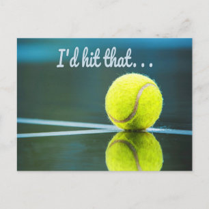 Carte Postale Tennis-ball je frappais ce cadeau drôle