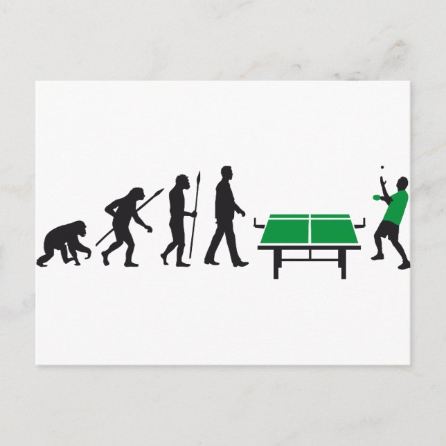 Carte Postale tennis de table (Devant)