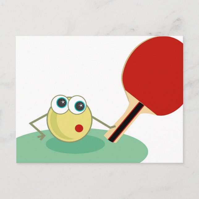 Carte Postale Tennis De Table (Devant)