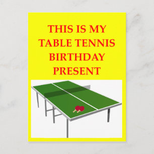 Carte Postale tennis de table