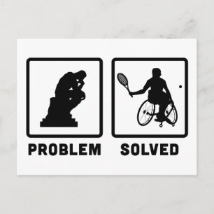 Carte Postale Tennis en fauteuil roulant