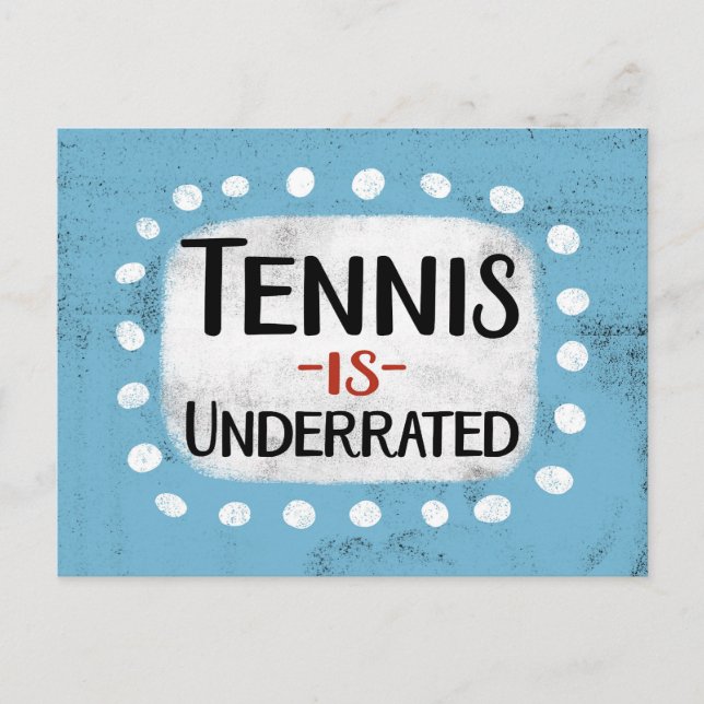 Carte postale Tennis Est Sous-Estimé (Devant)