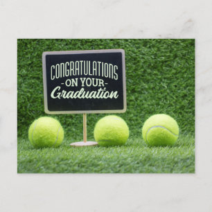 Carte Postale Tennis Félicitations au joueur  Remise de diplômes