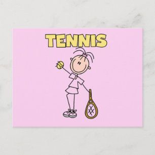 Carte Postale TENNIS Girl Tshirts et cadeaux