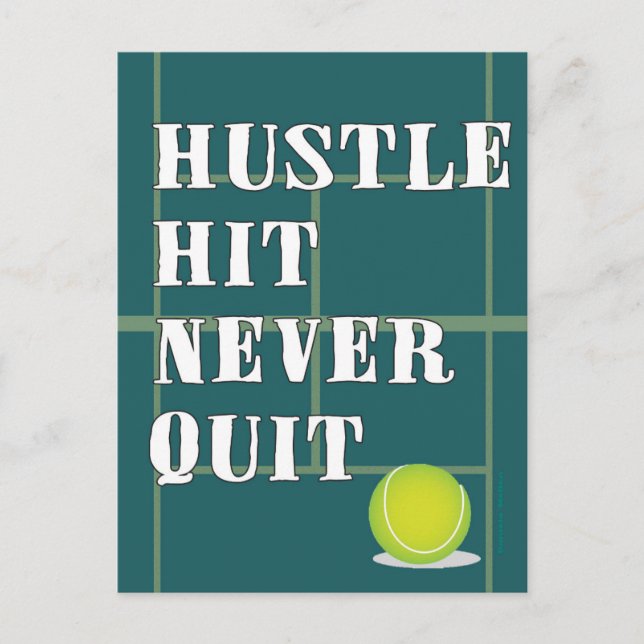 Carte Postale Tennis Hustle (Devant)