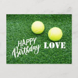 Carte Postale Tennis Joyeux Anniversaire