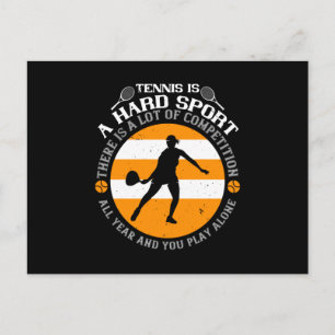 Carte Postale Tennis - Le Tennis Est Un Sport Dur
