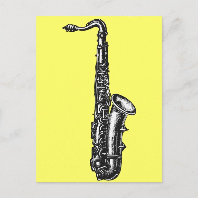 Carte Postale Tenor Saxophone (Devant)